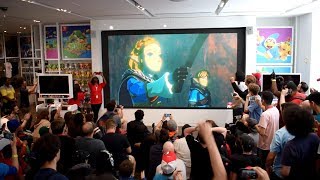 The Legend of Zelda Breath of the Wild Sequel Reveal Live Reactions at Nintendo NY [upl. by Ellenij]