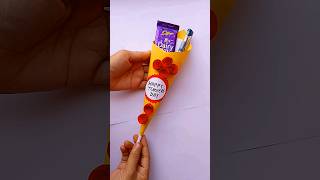 Teachers Day Gift 💐Last minute Handmade gift  Diy Gift for teachers day  craft shorts [upl. by Braasch]