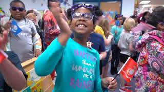 Springwoods Elementary School hosts parade for military children [upl. by Rihaz572]