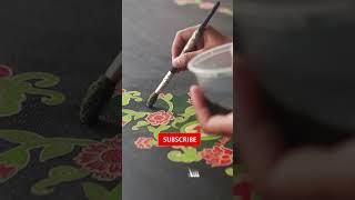 Proses fixasi kain batik tulis dengan waterglass agar warna kain tidak luntur [upl. by Yssis749]