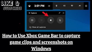 How to Use Xbox Game Bar to capture game clips and screenshots on Windows [upl. by Fidela589]