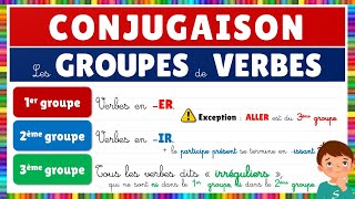 Les groupes de verbes de la conjugaison  Français [upl. by Nyrahs432]