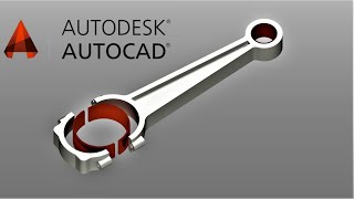 How to design a connecting rod on AutoCAD  how to make connecting rod on AutoCAD [upl. by Inait]