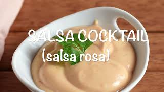 Come preparare la salsa rosa o salsa cocktail ideale per gamberi patatine fritte wurstel pesce [upl. by Cherise]