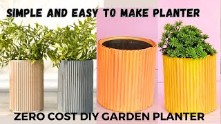 How To Make Zero Cost Easy Diy Planter [upl. by Shifrah620]