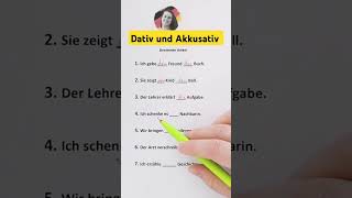 Dativ und Akkusativ  Bestimmte Artikel  Learn German  German for beginners [upl. by Ijar]