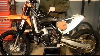 Repossessed and Rebuilt KTM 250 sx Two Stroke Rebuild [upl. by Prendergast987]