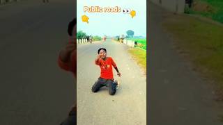 Giral reaction public roads 💱👀inpublicdance shortvideo dance youtubeshorts funny shorts [upl. by Ybroc]