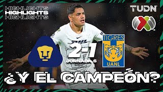 Resumen y goles  Pumas 21 TigresHighlights  AP2023J6  Liga Mx  TUDN [upl. by Azalea]