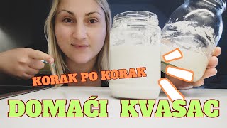 ⁉️Kako napraviti PRIRODNI KVASAC 👉Korak po korak  RECEPT za STARTER [upl. by Riella]