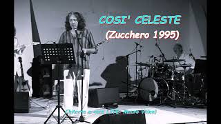 COSI CELESTE Zucchero 1995 LIVE chitarra e voce [upl. by Yorgo]