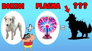 I Merged BORZOI and PLASMA to make a NEW CREATURE to FIGHT ALL UNITS with SHINCHAN and CHOP Animash [upl. by Fredie]