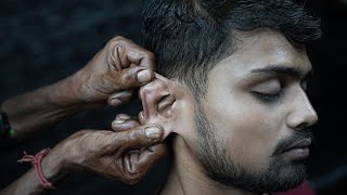 ASMR Old School Ear Massage  Scratching amp Tapping Head Massage From Indian Old Barber  Neck Crack [upl. by Courtney]