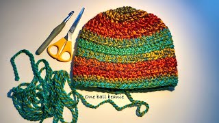 How to crochet a beautiful easy beanie tutorial Only two ends to sew in [upl. by Meridith]