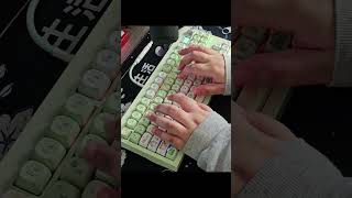 GMK87  KTT Matcha Switches Sound Test mechanicalkeyboard customkeyboard keyboardasmr [upl. by Alegnave]