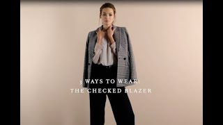 3 Ways To Wear A Checked Blazer  Reiss [upl. by Lhary]