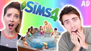 WooHoo In The Hot Tub  Zalfie Sims 4 10 [upl. by Assirhc30]