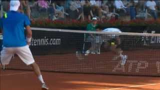 Djokovic Hustles In Rome Hot Shot [upl. by Anirpas]