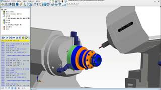 SolidCAM Toolpath Siemens 840D System  CTX800 Turnmill 04Part  HuiMaiTech Virtual CNC Training [upl. by Castorina]