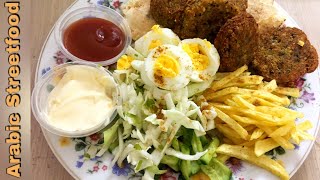 Tamiya Platter Recipe Arabic Famous Food Authentic Egyptian Falafel 🥙  فلافل على الطريقة العربية [upl. by Penland]