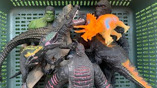 Hunting Found Triceratops Ankylosaurus Dilophosaurus Vastatosaurus rex Redking VS Biollante [upl. by Naut]