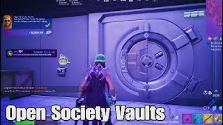 How to Easily Open Society Vaults  Fortnite Takedown Quest [upl. by Eirahcaz]