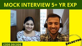 Mock Interview 5 year experienced  Spring Boot  Java  Microservice  System Design  Code Decode [upl. by Socha]