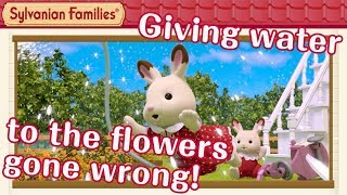 Sylvanian Families Movie  quotGardening at the Red Roof Grand Mansionquot [upl. by Asnarepse]