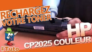 CP2025 Color Laserjet HP Toner  Bien Recharger Le Toner [upl. by Consuelo382]