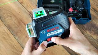 Unpacking  unboxing line laser Bosch GLL 380 CG PROFESSIONAL 0601063T00 [upl. by Matelda713]