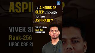 UPSC Topper Strategy  Truth About Sleep and Productivity upsc topperstalk ias [upl. by Belda]