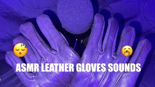 ASMR Leather Gloves Sounds Whispering and leather sounds [upl. by Kirven]