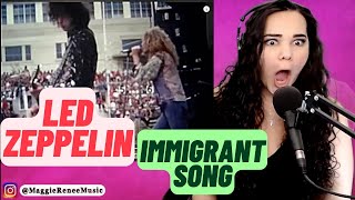 I DIDNT KNOW THIS WAS A REAL SONG Led Zeppelin Immigrant Song  Opera Singer Reacts [upl. by Karita]