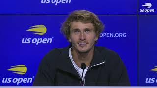 Alexander Zverev quotI do believe that I will be a Grand Slam champion at some pointquot  US Open 2020 [upl. by Portingale]