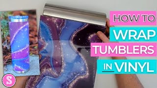 Skip Sublimation Do a Tumbler Vinyl Wrap Instead [upl. by Fital]