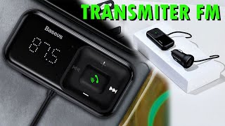 Baseus Transmiter FM Ładowarka Bluetooth 50 Zestaw Głośnomówiący Do Saochodu [upl. by Ellatsirhc]