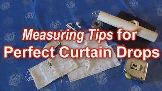 How to add curtain heading tape and hook allowance to curtain drop measurements [upl. by Tivad]