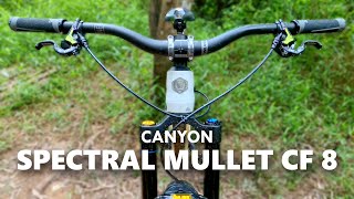 2023 Canyon Spectral Mullet CF 8  Bike Check [upl. by Neehs]