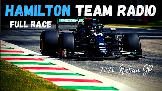 Lewis Hamilton FULL RACE Team Radio 2020 Italian GP  UNHEARD Lewis Hamilton Team Radio [upl. by Gievlos]