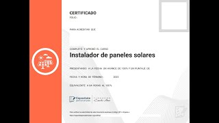 Instalador de paneles solares de la página capacitateparaelempleoorg [upl. by Ahsini43]