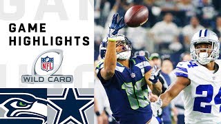 Seahawks vs Cowboys Wild Card Round Highlights  NFL 2018 Playoffs [upl. by Susanne485]