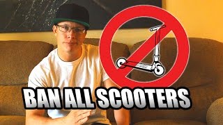 BAN ALL SCOOTERS Scooter Injures Skater And Runs Away [upl. by Anohs]