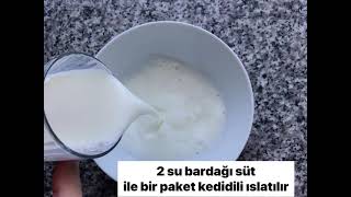 5 DAKİKA DA KEDİDİLLİ PASTA 🍰  KEDİDİLİ PASTA TARİFİ [upl. by Wattenberg]