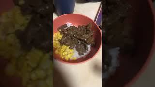 Dinner stripsteak cornandwhitrice [upl. by Schatz113]