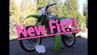 New Graphics and Front end Conversion for the Kawasaki kx250f [upl. by Huang]