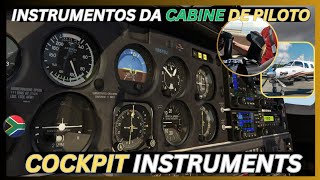 INSTRUMENTOS do Painel da CABINE de PILOTO de avião  Aviação em Angola [upl. by Teyugn483]