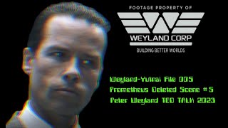 WeylandYutani File 003  Peter Weyland TED TALK 2023 [upl. by Ditter]