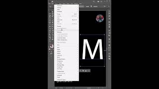 Letter M flip text effect in adobe illustrator  Logo Design shorts [upl. by Hollie397]