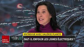 Tempête de verglas et gestion des arbres à Montréal  entrevue avec Valérie Plante [upl. by Adnam]