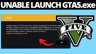 Fix Error Unable To Launch GTA5exe Due To Lack Of Privileges on The Game Library Directory [upl. by Hpesoj879]